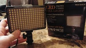 Neewer 176 Led Fill Light The Best Budget Camera Light You Can Get Youtube