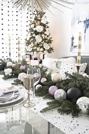 Black And White Christmas Table Decorations Better Homes And Gardens Christmas Ideas Home Tour Cuckoo4design Black Christmas Decorations Christmas Decorations Table Settings Xmas Table Decorations