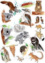 Sticker Set Savannah Animals Australia For Your Bullet Journal Etsy Bullet Journal Australia Bullet Journal Stickers Filofax Stickers