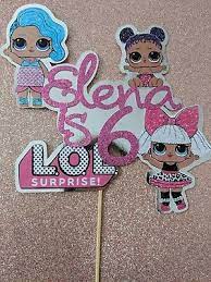 Dolls birthday cakes & cupcakes |. Personalised Lol Inspired Glitter Birthday Cake Topper Surprise Lol Doll Eur 7 01 Picclick Fr