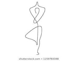 Illustration Ofcontinuous Continuous Concept Fitness Drawing Vector Health Women Yoga Line Of Yoga Drawing Yoga Symbols Art Continuous Line Drawing