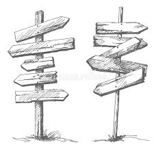 Black And White Road Signs Road Signs Hand Drawn Wooden Road Signs Pointing In Different And Opposite Dire Affiliate Drawn Wooden Road Signs How To Draw Hands Stock Images Free