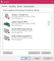 The no sound problem occurs to users with nvidia high definition audio drivers installed and it often reflects itself when using hdmi to stream audio and video to other screens. New Monitor No Sound From Hdmi Solved Windows 10 Forums