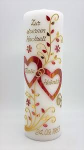 Die eiserne hochzeit wird am 65. Eiserne Hochzeit Geschenk Eiserne Hochzeit Kerze Tischdeko Eisenhochzeit