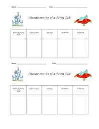 Fairy Tale Characteristics Chart
