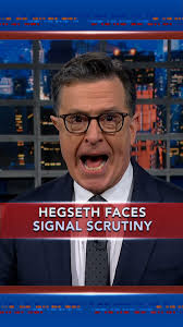 See what you did, Pete? You made Stephen raise his voice. #StephenColbert