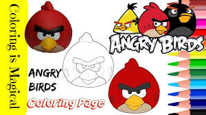We are sure your child will enjoy these as a fun activity in his free time. Red Angry Birds From Toy To Coloring Page Red Angry Bird Bird Coloring Pages Angry Birds
