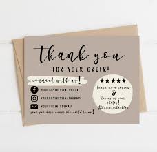 Instant Download Thank You Card Editable And Printable Thank Etsy In 2020 Small Business Cards Small Business Packaging Printable Thank You Cards