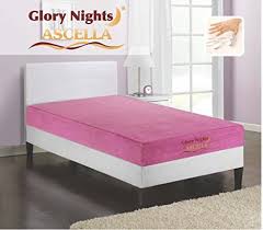 Glory Nights Ascella Twin 8 Inch Viscoelastic Memory Foam Mattress Pink W 10 Year Warranty Full Size Memory Foam Mattress Mattress Platform Bed With Storage