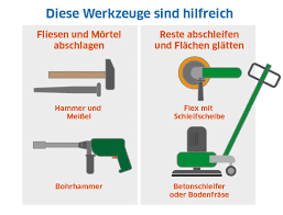 Trocknen lassen und dann kleber aufkämmen und fliesen einlegen. Alten Fliesenkleber Entfernen Mit Diesen Werkzeugen Funktionierts