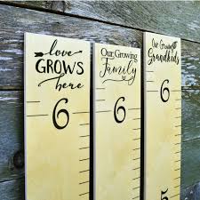 Wooden Ruler Growth Chart Wood Height Chart Terms Of