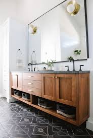14 Incredible Natural Home Decor Boho Chic Ideas Wood Bathroom Vanity Black Floor Tiles Bathroom Design