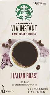 Get great deals on ebay! Starbucks Via Instant Coffee Dark Roast Italian Roast 8 Packets Vitacost