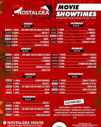 Find open theaters near you. Schedule For The Week People Make It A Nostalgea Cinemas Facebook