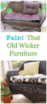 How To Paint Wicker Furniture Painting Wicker Furniture Patio Furniture Makeover Wicker Furniture