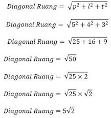Sekarang perhatikan gambar di bawah ini. Mencari Panjang Diagonal Ruang Balok Jika Diketahui Panjang Lebar Dan Tinggi Balok Solusi Matematika