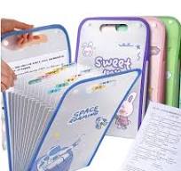 A4 Cartoon Rabbit Document Organizer Fireproof Safe Waterproof Expanding  File Bag Accordion Filing Folder