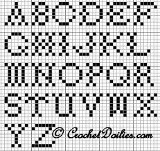 67 unmistakable crochet graph letters