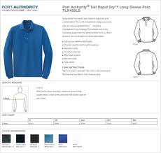 Port Authority Polo Shirts Size Chart Rldm