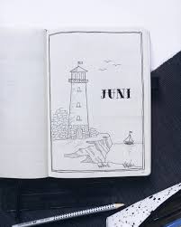 My June Cover Page Well Let S Just Say Drawing Is Not My Forte But I Had Bullet Journal Inspiration Bullet Journal Cover Page Bullet Journal Doodles