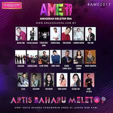 Please subscribe the channels for more videos reunion exists anugerah meletop era 2019 #ame2019 #reunionexists. Meletop On Twitter Top 20 Artis Baharu Meletop Anugerah Meletop Era 2017 Ame2017 Undi Sekarang Di Https T Co Bu3oevwk9p