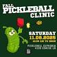 Fall Pickleball Clinic — Big Brothers Big Sisters event image