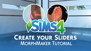 Yes, i did really name it that. Learning Your Tools The Sims 4 Morphmaker Create Your Own Cas Sliders