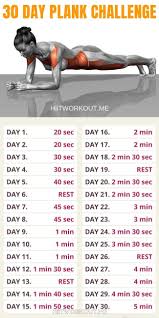 30 Day Plank Challenge To Strengthen Abs Fitnessoefeningen Planking Oefening Oefeningen