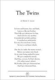 Birthday Wishes For Twin Brothers In English The Twins A Poem By Henry S Leigh Plot Spotlight On Literary Elements Printables Twin Quotes Twin Quotes Sisters Twin Mom Quotes