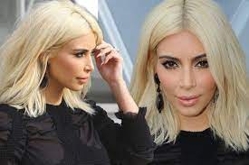 Ponytail hairpieces | fake ponytails. Is Kim Kardashian S New Blonde Hair A Wig Claims The Star S Glam Squad Faked Her Bright Locks Mirror Online