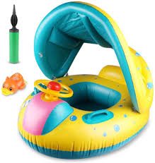 Maybe you would like to learn more about one of these? Amazon Com Philonext Baby Float Boat Baby Swimming Float Inflatable Baby Swimming Pool With Canopy Beach Pool Water Toys Suit For Toddler Children Air Pump Toys Games