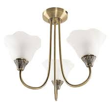 Modern 3 Way Uplighter Ceiling Light In An Antique Brass Https Www Amazon Co Uk Dp B074g2l3vh Ref Cm Sw R Pi Dp Glass Shades Ceiling Lights Antique Brass