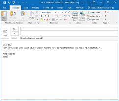 Follow these steps for outlook 2019, 2016, and outlook for microsoft 365. Out Of Office Messages In Outlook Setup And Use Mapilab Blog