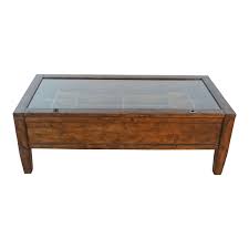 From round coffee tables, glass coffee tables, consoles and wooden tables. Pottery Barn Townsend Shadowbox Coffee Table Chairish