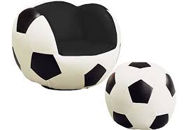 Sport Soccer Chair And Ottoman Chair And Ottoman Set Upholstered Kids Chair Chair And Ottoman