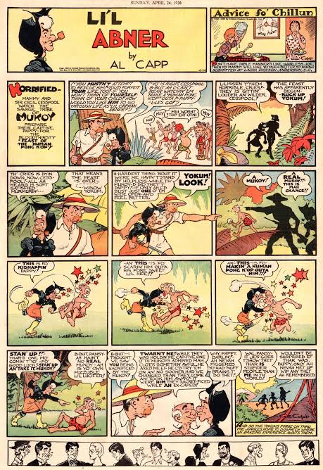 Al Capp, "Lil Abner", April 24, 1938 (scanned from my collection)