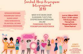 Hari perempuan internasional bermula dari gerakan buruh menjadi agenda tahunan pbb. Rilis Pers Hari Perempuan Internasional 2019 Perempuan Mahardhika
