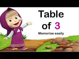 Table Of 3 Memorise Table Of 3 Easily Multiplication Table Of 3 3 Ka Pahada Youtube In 2020 How To Memorize Things Multiplication Table Kids Learning