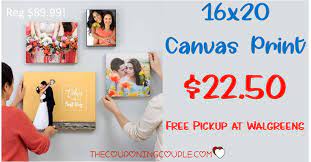 16x20 Canvas Print Only 19 99 At Walgreens Reg 89 99 Canvas Prints Print Canvas