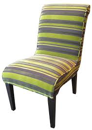 An elegant way to complete your dining or seating area. Cobra Chartreuse Striped Velvet Dining Chair Mortise Tenon