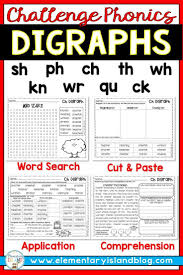 Beginning Unit On Digraphs And Need Some Differentiation These Worksheets And Activities Do Not Use Your Basic Phonics Digraphs Worksheets Teaching Digraphs
