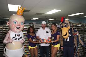 The mascot shows up at pelicans games and around the city throughout this festival. Haydel S Bakery Nba Debut Limited Edition Nba All Star 2017 King Cake Biz New Orleans