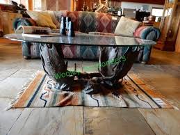 Antler coffee table by junzo sakakura for tendo mokko. Moose Antler Coffee Table And Rug Wooley Auctioneers