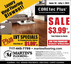 It's time to make a change; June Lvt Blowout Coretec Floor Sale Ad Emailweb16 Martin S Flooring