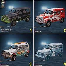 How To Get Free Uaz Car Skin In Pubg Mobile Mobile Skin Android Hacks Mobile Tricks
