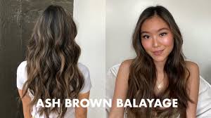 First, mallory jade applied a. Dark To Ash Brown Balayage Asian Hair Hair Vlog Youtube