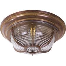 If you are installing a ceiling light for the first time rather than replacing an old fixture, consult an electrician. Flush Fitting Circular Wall Or Ceiling Light For Indoor Or Outdoor Use