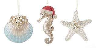 Check spelling or type a new query. Delton Beach Coastal Christmas Tree Ornaments Set Of 3 Starfish Clam Shell Seahorse