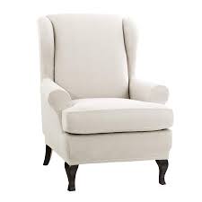 Chun Yi 2 Piece Rhombus Jacquard Wing Chair Cover Universal Wing Back Wingback Armchair Covers Chair With Arms Slip Slipcovers For Chairs Slipcovers Wing Chair
