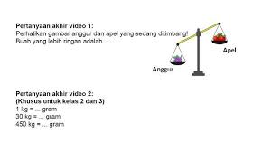 Keterbatasan tersedianya buku, materi soal atau kumpulan soal, soal cerita yang. Soal Dan Kunci Jawaban Belajar Dari Rumah Tvri Untuk Sd Kelas 1 3 Kamis 5 11 Membandingkan Berat Tribunnewswiki Com Mobile
